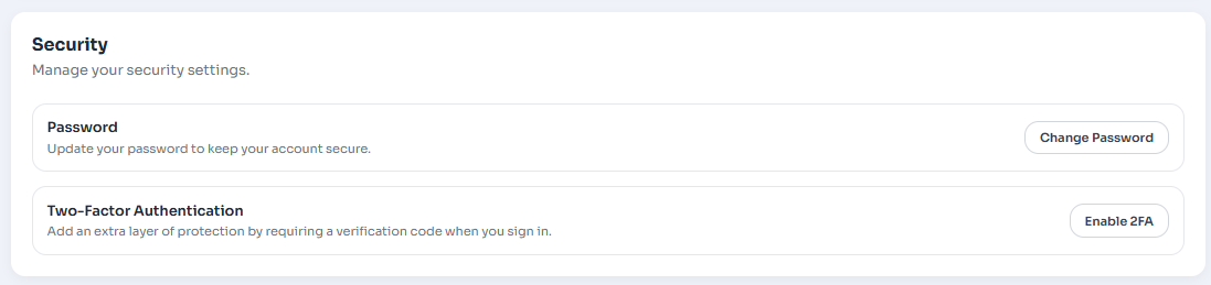 Manage Security